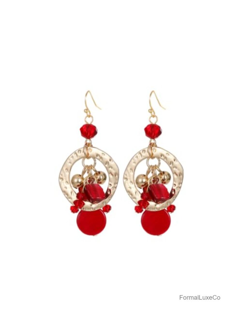 Vintage Boho Sea Shell Dangle Earrings for Women, Art Deco Cluster Jewelry
